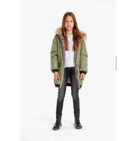 Parka longue à capuche avec...