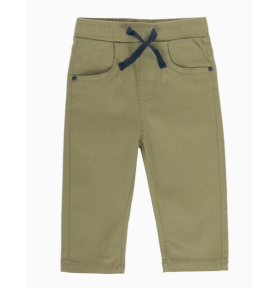 Pantalon en twill élastique...