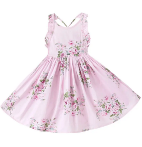 Robe florale été fille -...