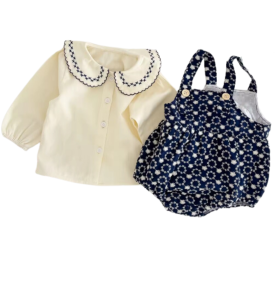 Blouse bébé couleur crème