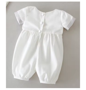 Ensemble de cérémonie mixte pour bébé - Barboteuse de cérémonie + chapeau assorti