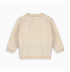 Pull raglan en tricot jacquard pour bébé