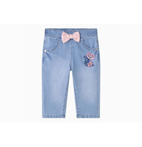 Jean bébé fille avec noeud...