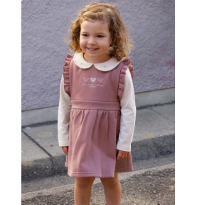 Ensemble robe + top à col claudine