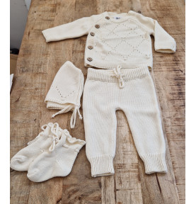 Coffret cadeau bébé en coton biologique