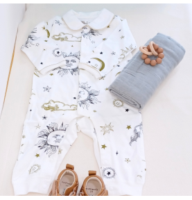 Coffret cadeau de naissance mixte en coton Biologique certifié GOTS