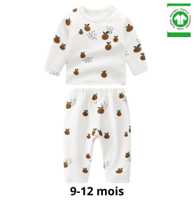 Coffret cadeau bébé en coton biologique à personnaliser