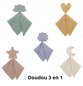 Coffret cadeau bébé en coton biologique à personnaliser