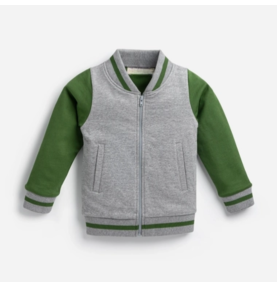 Blouson aviateur zippé en coton biologique Dinosaure