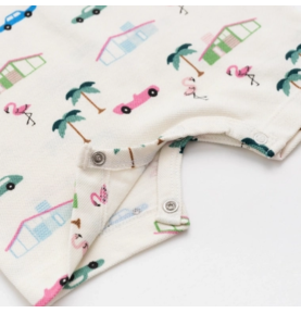 Barboteuse polo garçon en coton biologique