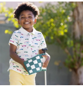 Polo garçon manches courtes en coton biologique