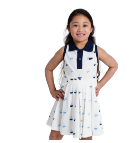 Robe plissée petit bateau en coton biologique