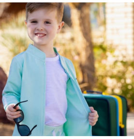 Sweat zippé molletonné en coton biologique