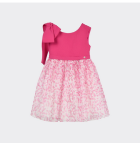 Robe d'exception en organza fuschia