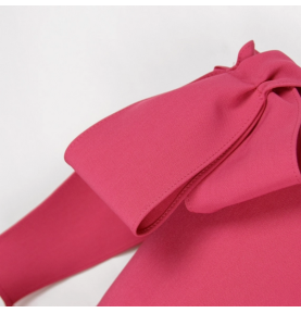 Robe d'exception en organza fuschia