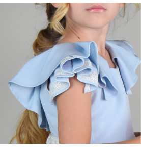 Robe de princesse Bleu pastel