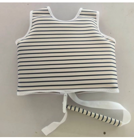Gilet de natation mixte à rayures