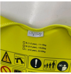 Gilet de natation mixte motif smiley