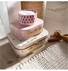 Ensemble de 2 valises, certifié FSC rose
