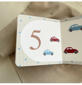 Livre pour enfants : apprendre à compter jusqu'à 10, certifié FSC, bleu