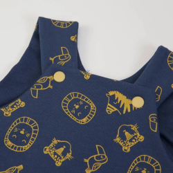Salopette + t-shirt Jaune & marine - Tenue pour bébé