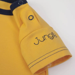 Salopette + t-shirt Jaune & marine - Tenue pour bébé