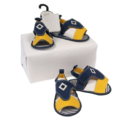 Salopette + t-shirt Jaune & marine - Tenue pour bébé
